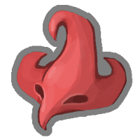 Rote Maske