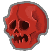 Crâne rouge